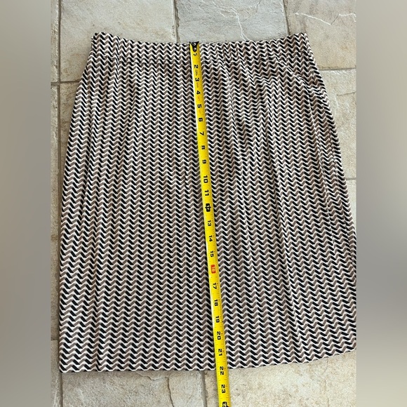 St. John Collection Vintage Jacket Skirt Suit Black Tan Zip & Claps Women’s Sz M - Picture 9 of 16